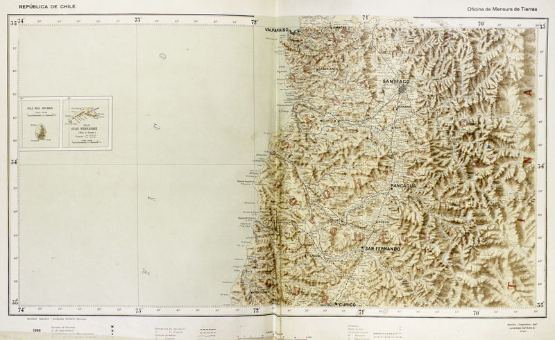 BCN libera colección de mapas antiguos de Chile 