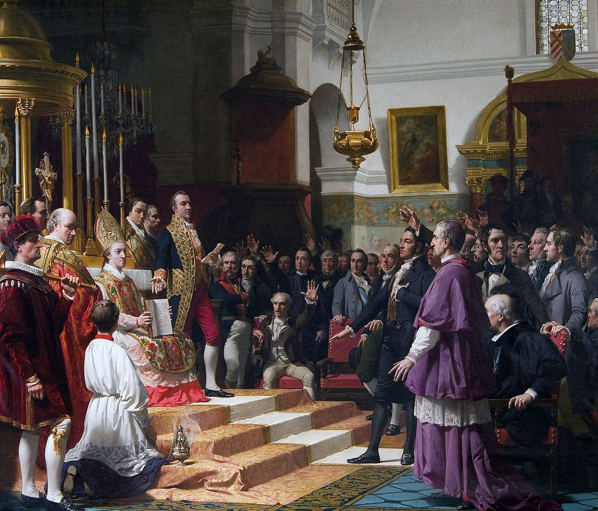Juramento de las Cortes de Cádiz en 1810