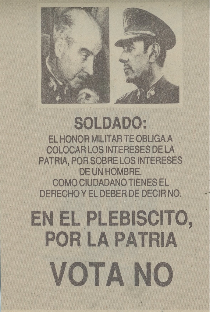 Resultado de imagen para Fotos de plebiscito nacional, por el cual el pueblo rechaza la continuidad y permanencia en el poder de Augusto Pinochet hasta 1997