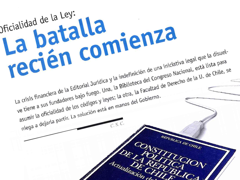 Revista El Mercurio Legal destacó potencial de la BCN para asumir edición oficial de la Constitución y los Códigos de la República