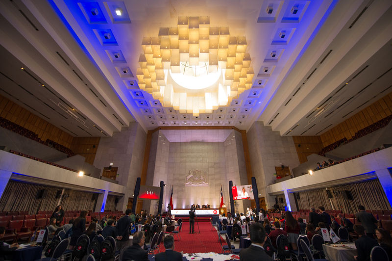 Final Torneo Delibera 2015 en Salón de honor del Congreso Nacional de Chile