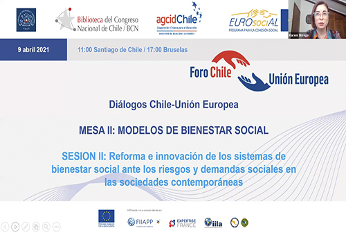 Diálogos Chile-UE. Mesa II: Modelos de bienestar social. SESIÓN II: Reforma e innovación de los sistemas de bienestar social ante los riesgos y demandas sociales en las sociedades contemporáneas.