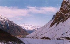 Imagen de la Cordillera de Los Andes en la Región Metropolitana